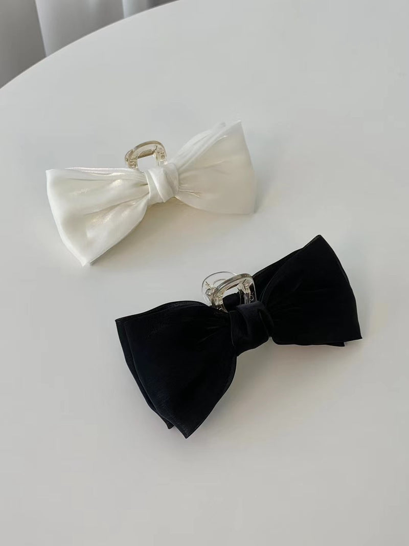 SATIN RIBBON HAIR CLIP