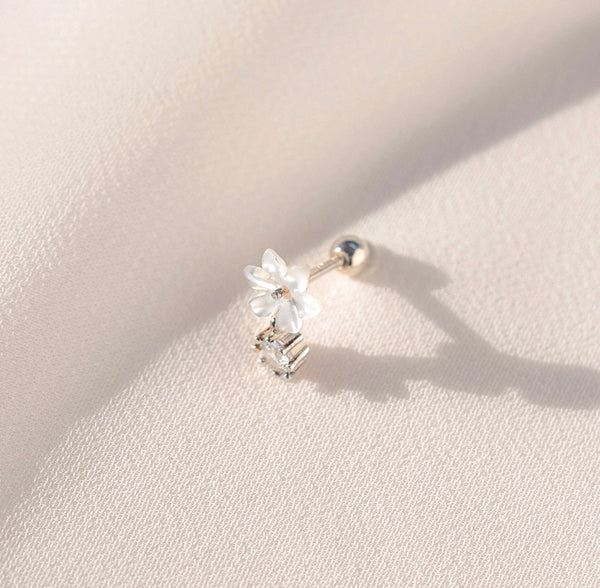 FLOWER DROP CUBIC PIERCING