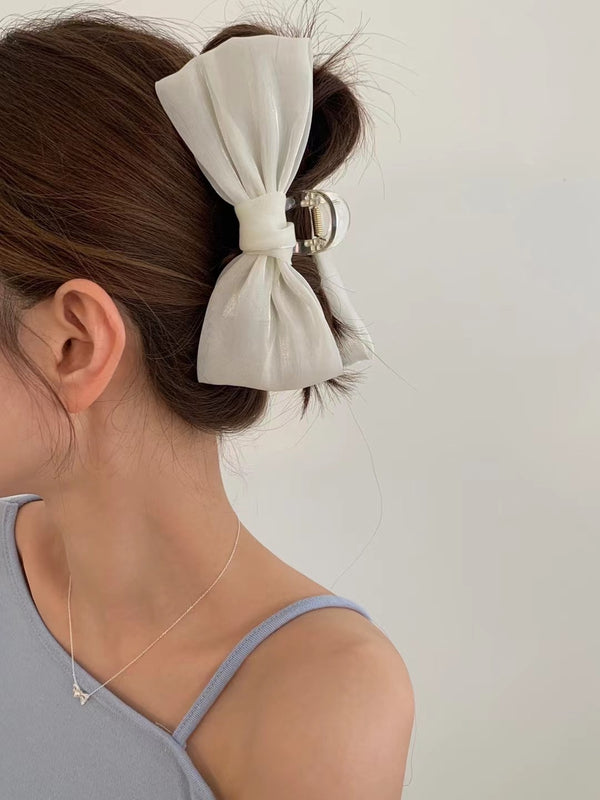 SATIN RIBBON HAIR CLIP