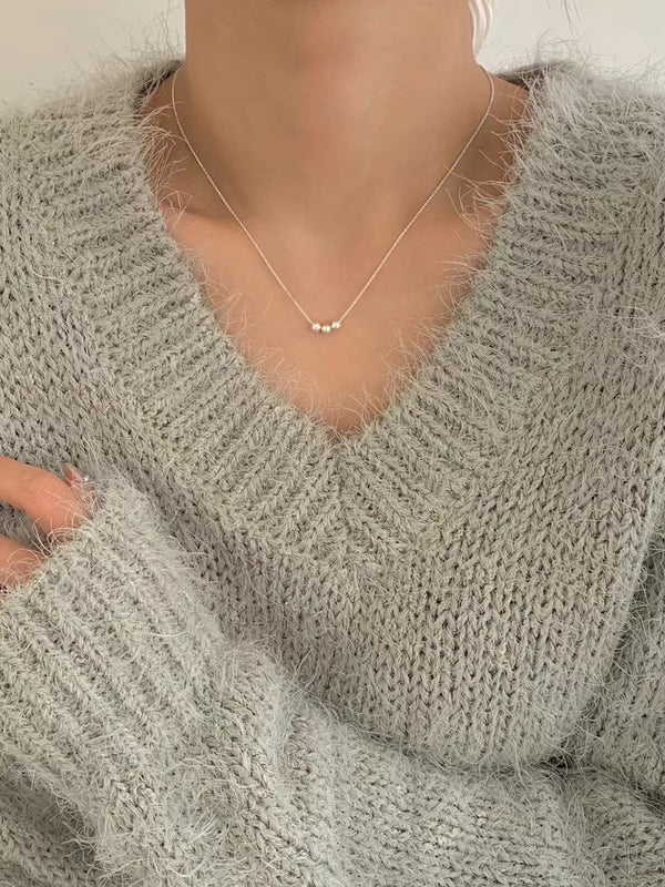 THREE BALLS NECKLACE