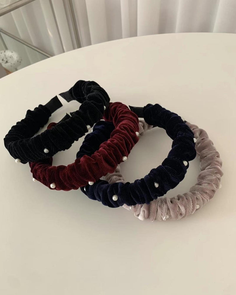VELVET PEARL HAIR BAND
