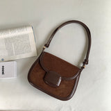 SUEDE BIEBER BAG [Brown]