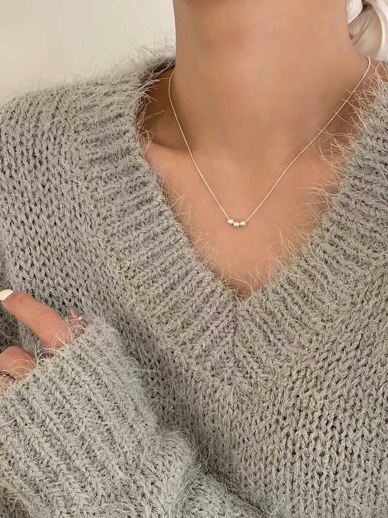 THREE BALLS NECKLACE