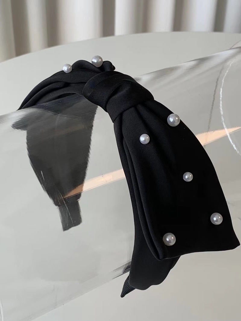Pearl Ribbon Hair Band
