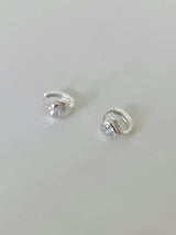 ONE TOUCH CUBIC HEART EARRINGS