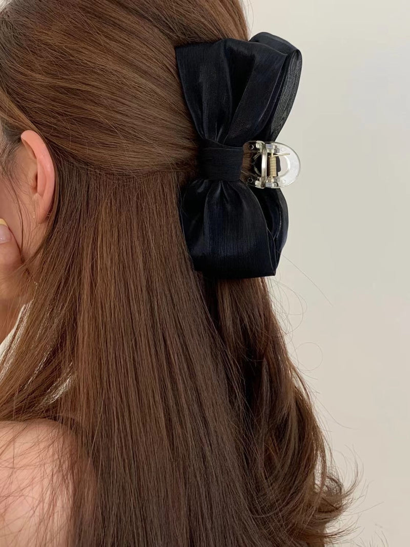 SATIN RIBBON HAIR CLIP
