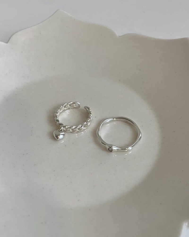HEART CHAIN OPEN RING