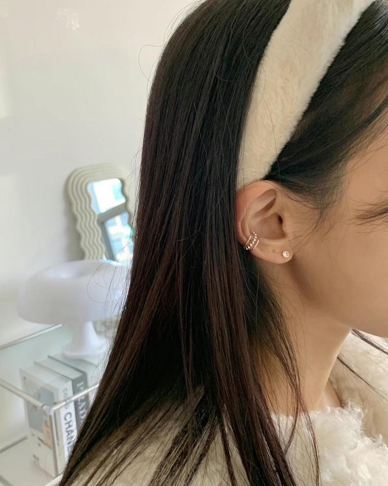 HANDMADE FUR HAIR BAND [Brown]