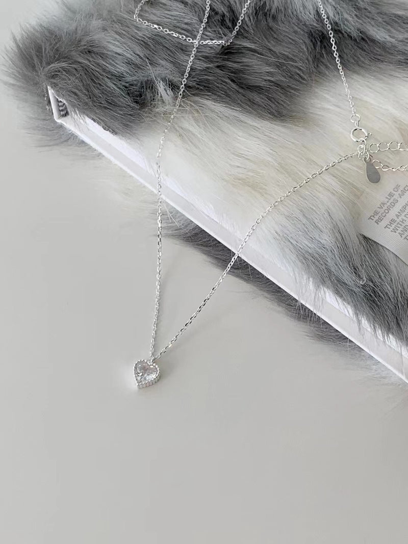 Cubic Heart Necklace