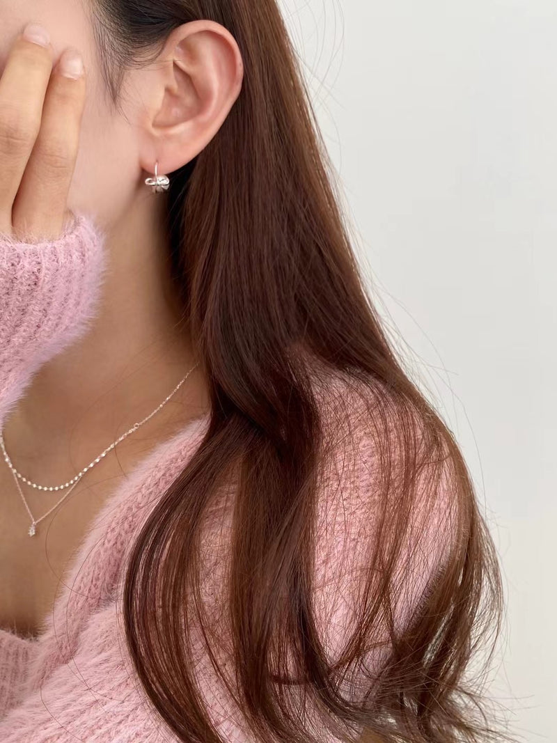 PEARL RIBBON EARRINGS