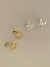 LACE RIBBON EARRINGS