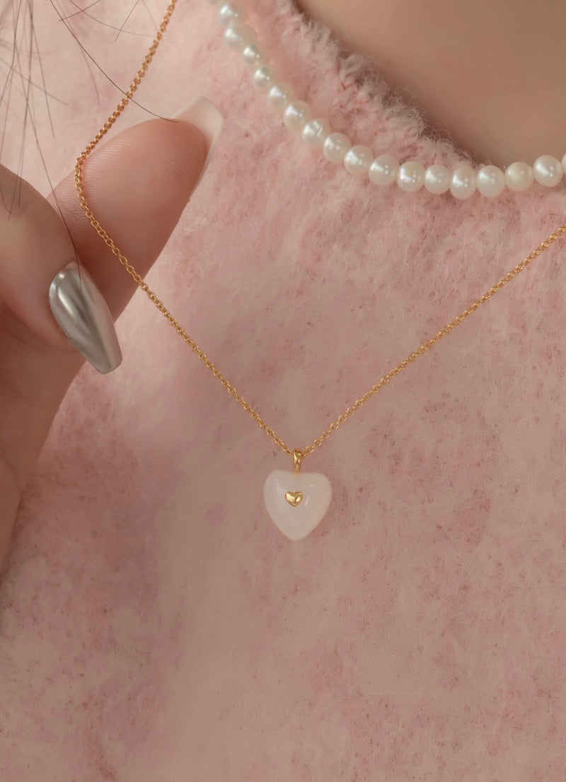 GEM HEART NECKLACE