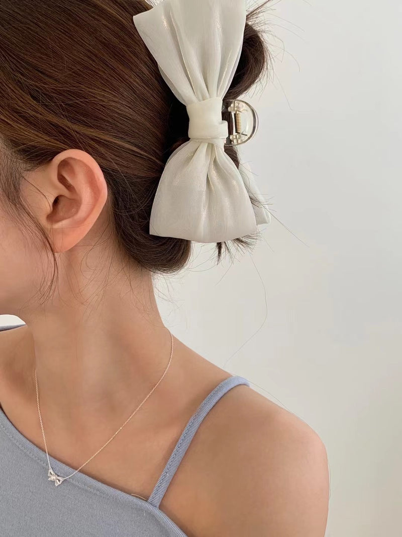 SATIN RIBBON HAIR CLIP