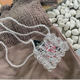 PEARL BEADS MICRO BAG [Black]