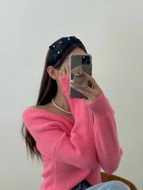 Pearl Ribbon Hair Band