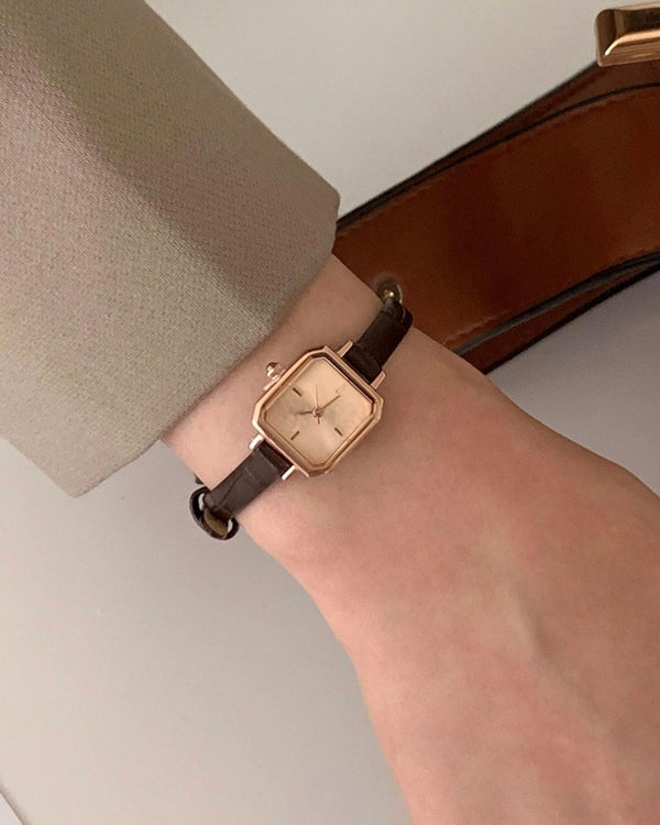 ROSE LEATHER WATCH
