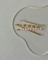 HEART AND PEARL HAIR SET