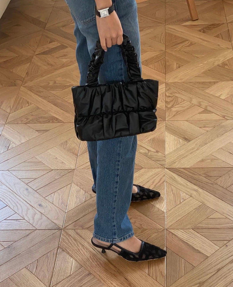 SATIN TOTE BAG [Rose gold]